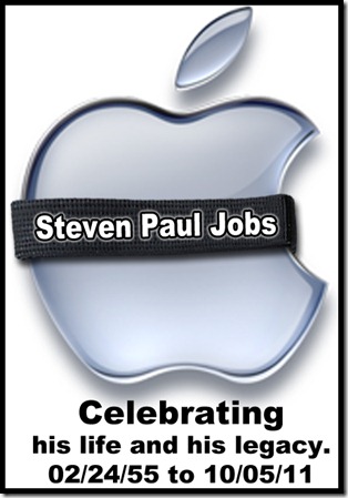 Steve Jobs Memorial Apple Logo