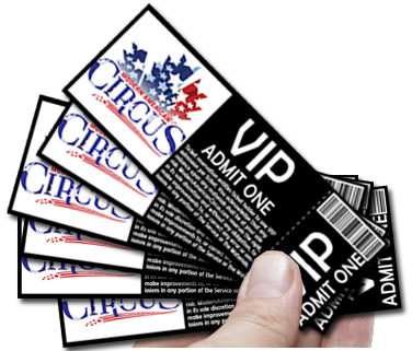holding tickets