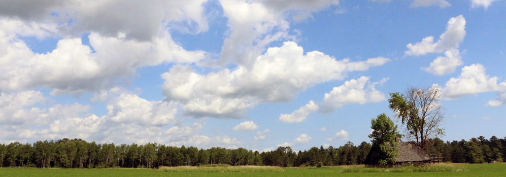 little log cabin heart clouds