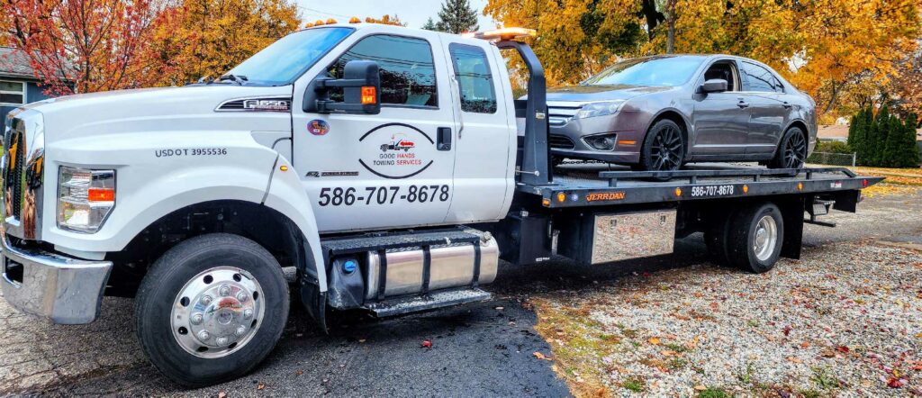 Good Hands Towing in Macomb Michigan Tow Truck jump starts
